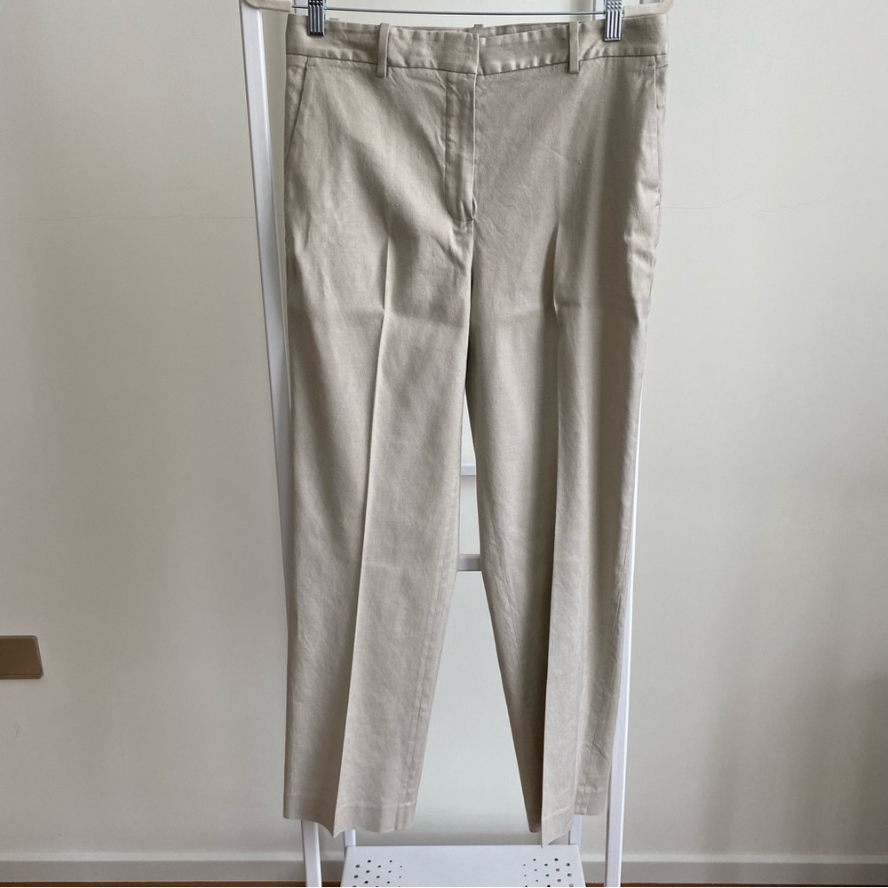 Massimo Dutti Straight Fit Trousers Stone size 40